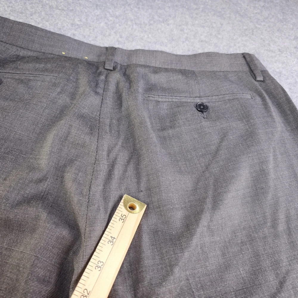 Banana Republic Dress Pants Mens 35R Tailored Slim Fit Gray Wool Reda Flexo